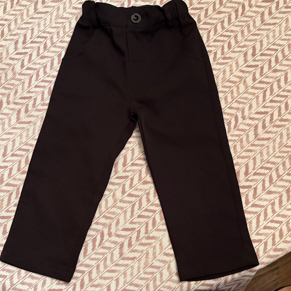 Classic Black Kids Casual Trousers